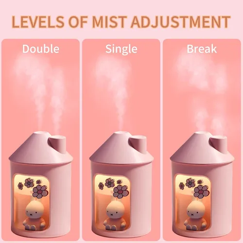 Miniatura 3 de Mipow x miffy BTA700M Humidificador de niebla fría para dormitorio, humidificador ultrasónico silencioso con luz nocturna, humidificadores de doble
