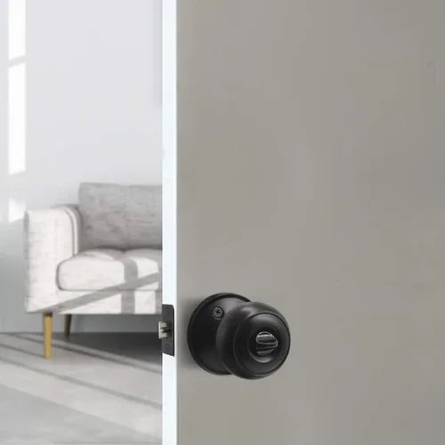Miniatura 8 de Probrico Paquete de 10 Pomos Redondos de Privacidad para Puerta (Cerradura de Giro con Pulgar en el Interior), Pomos de Puerta sin Llave Juego