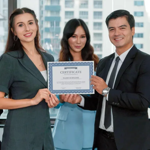 Miniatura 6 de Elite Blue & Blue Parchment Certificate Papers - Paquete de 100, compatible con impresoras láser y de inyección de tinta, para oficina, premios