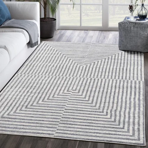 Abani Alfombra de área, 4 x 6, colección Mist, diseño moderno de arte optativo, pelo mediano, hecho en Turquía, resistente a las manchas y al