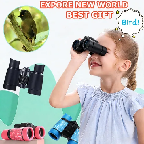 Miniatura 2 de Binoculares para niños, los mejores regalos para niños de 3 a 12 años, óptica de alta resolución, a prueba de golpes, mini binoculares para niños