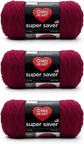 Miniatura 124 de Red Heart Hilo Super Saver, paquete de 3, estampado artístico, 3 unidades Estampado De Artista