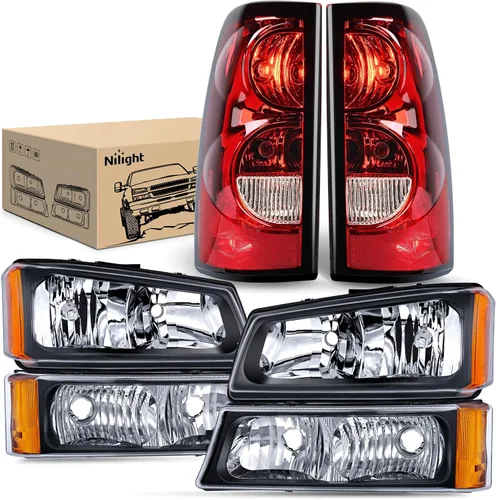Miniatura 21 de Nilight Conjunto de luz trasera para Chevy Silverado 1500 1500HD 2500 2500 2500HD 3500 2007 Chevrolet Classic OE estilo pasajero lámpara trasera