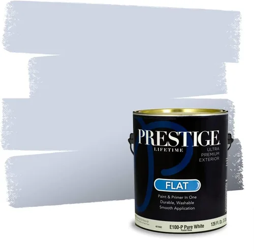 Miniatura 677 de Pintura Exterior + imprimación PRESTIGE, todo-en-uno, 1 galón, acabado mate, color comparable al Valspar* Royal Gray* VS151-Gris real