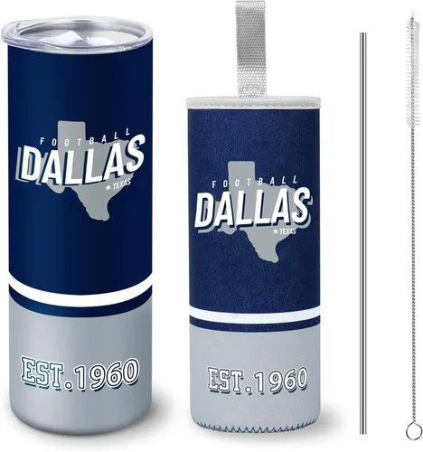 Vaso de 591 ml de pared delgada con funda aislada, taza de viaje para automóvil con asa portátil, colección clásica, taza de café para deportes y