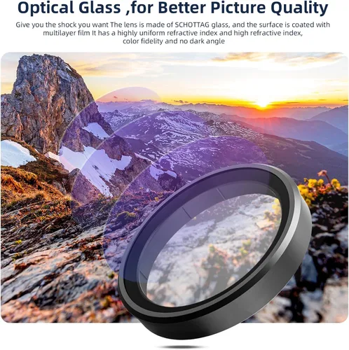 Miniatura 6 de Juego de filtros de lente de cámara para DJI Action 5 Pro Action 4 Action 3,4-Pack CPL ND32 ND16 ND8 Polarización de densidad neutra HD filtro