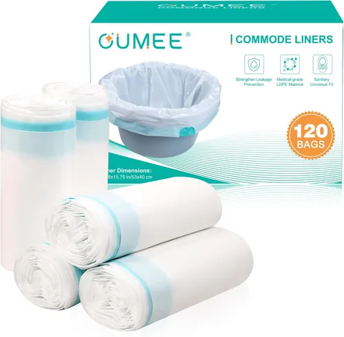 120 forros desechables para cómoda de mesita de noche, además de revestimientos de cómoda, forros portátiles para ir al baño para adultos, bolsas de