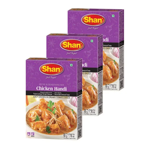 Miniatura 241 de Shan Korma Recipe and Seasoning Mix 1.76 oz (50g) - Spice Powder for Traditional Meat in Yogurt Sauce - Suitable for Vegetarians - Airtight Bag in a