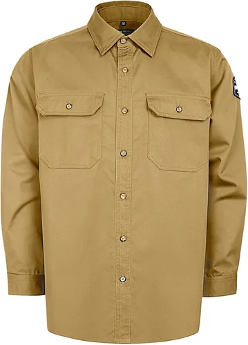 Miniatura 12 de FR Shirts - Camisa de soldadura resistente a las llamas de 7.5 onzas, ropa ignífuga 100% C FR para hombres, chaqueta ignífuga para hombres para Gris