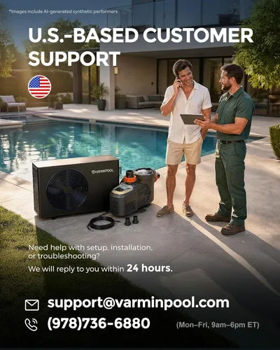 Miniatura 2 de Bomba de calor eléctrica para piscina, calentador de piscina de 30,000 BTU, 8000 galones, control WiFi, intercambiador de calor de titanio, inversor