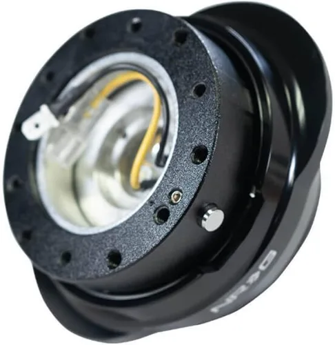 Miniatura 4 de NRG Innovations NRG-SRK-220BK GEN 2.2 Adaptador de liberación rápida para volante, 6 agujeros y patrones de pernos 6x70 y 6x74mm Cuerpo negro/anillo