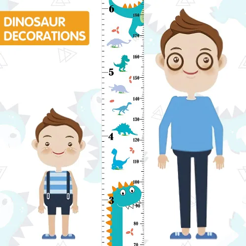 Miniatura 3 de Tabla de crecimiento para niños, tabla de altura para niños, niñas, bebés, lienzo y madera, tabla de altura de crecimiento extraíble, decoración