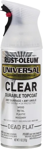 Rust-Oleum 302151 Universal pintura en aerosol para todas las superficies, 11 onzas, transparente liso mate Dead Flat Clear