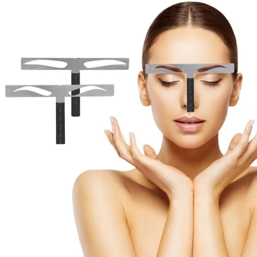 Miniatura 4 de Filfeel Regla de cejas, regla de extensión de equilibrio permanente profesional de cejas, regla de extensión de ceja (#1)