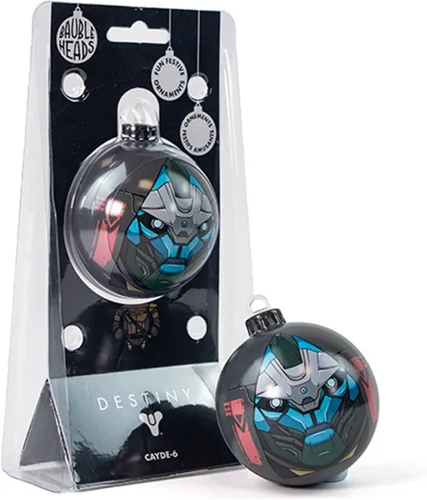Miniatura 9 de Numskull Bauble Heads - Adorno oficial de Street Fighter Ryu para árbol de Navidad, decoración colgante de bola de Navidad de metal beige
