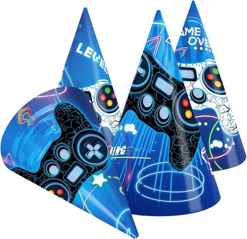 Miniatura 11 de WERNNSAI Sombreros de Fiesta de Cumpleaños - 12 Piezas Suministros de Fiesta de Cumpleaños Sombreros de Cono con Diademas Sombreros de Papel