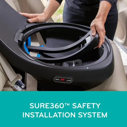 Miniatura 6 de Evenflo Revolve360 Extend Asiento de Auto Convertible con Rotación de 360 Grados, Orientado Hacia Atrás Extendido, Orientado Hacia Adelante, Modo