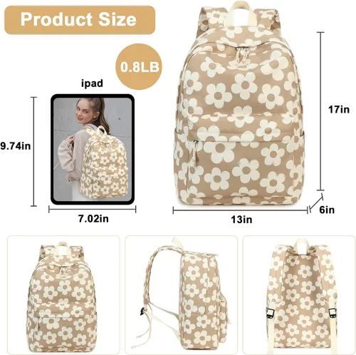 Miniatura 84 de Bluboon Juego de mochila para adolescentes, mochila escolar para niñas, lonchera y lápices, bolsas para estudiantes, 3 en 1, rosa-3 juegos, Escuela