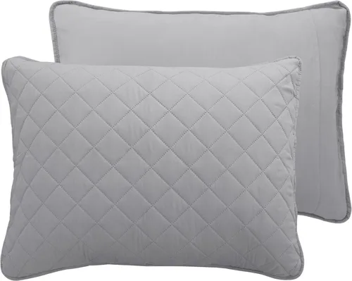 Miniatura 4 de Easy-Going - Juego de colcha reversible tamaño king con 1 colcha y 2 fundas de almohada, colcha de cama suave, edredón de microfibra liviano Gris