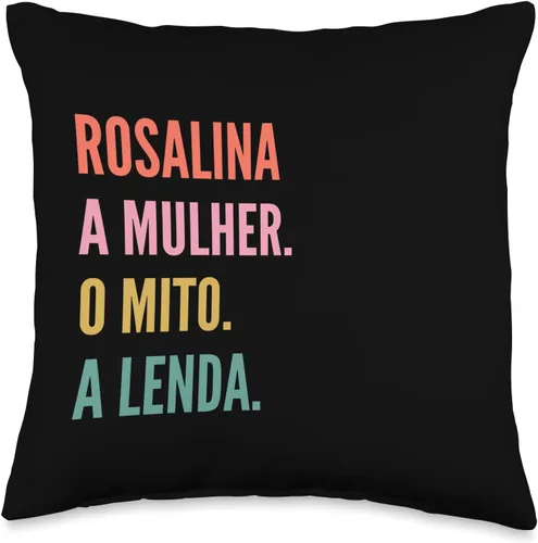 Divertido diseño portugués de nombre - Rosalina Throw Pillow