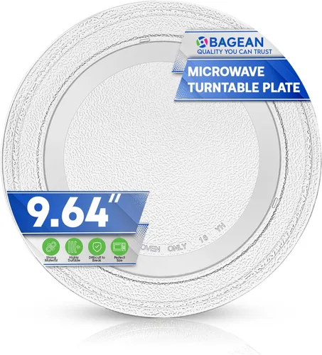 Placa de repuesto para microondas de 9.6 pulgadas para placa giratoria de horno de microondas pequeña, placa de vidrio de repuesto LG se adapta a
