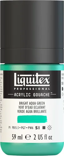 Liquitex - Gouache acrílico profesional, botella de 2 onzas (59 ml), verde aguamarina brillante