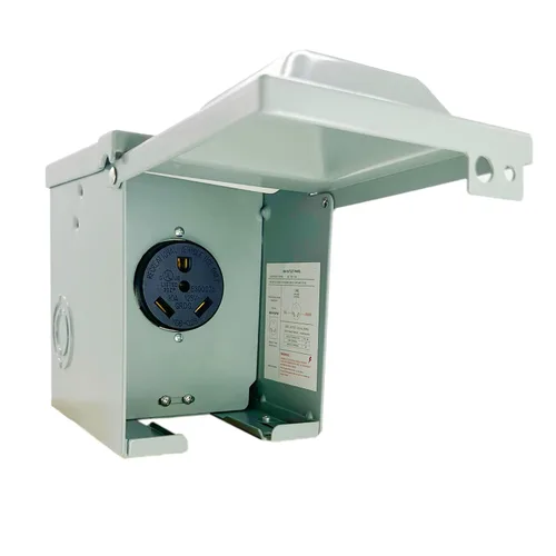 Miniatura 8 de X-Haibei Caja de toma de corriente RV de 50 amperios de 125/250 voltios, NEMA 14-50R con toma de corriente cerrada con cerradura, panel eléctrico