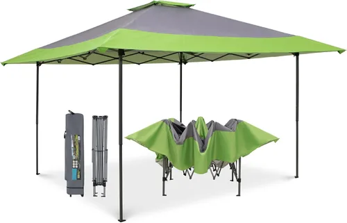 Miniatura 12 de MFSTUDIO Carpa Desplegable de 10x10 pies, Refugio Gazebo Sombra Solar Toldos Impermeables Patio Portátil Carpas con Malla Desplegables para Playa