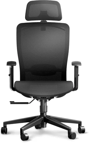 Miniatura 13 de ErgoChair Ultra, silla ergonómica de oficina con respaldo alto, soporte lumbar 2D, reposapiés, reposacabezas 3D, base de metal resistente, cómodo