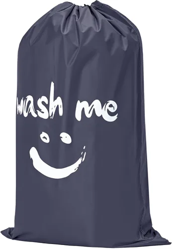 Miniatura 8 de HOMEST Paquete de 2 bolsas de lavandería de viaje XL Wash Me con correa, organizador de ropa sucia, lo suficientemente grande como para contener 4