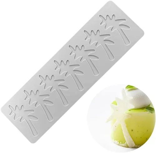 Miniatura 21 de TUKE Molde de silicona 3D para ramas de tuile de fondant para hornear, arcilla polimérica, manualidades de azúcar - Diseño de encaje de caramelo