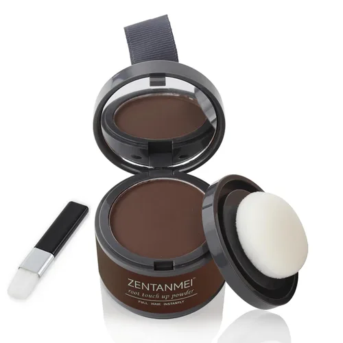 Miniatura 15 de Polvo de retoque de raíz para mujeres y hombres, cobertura de cabello gris, polvo de sombra de línea capilar resistente al sudor y al viento