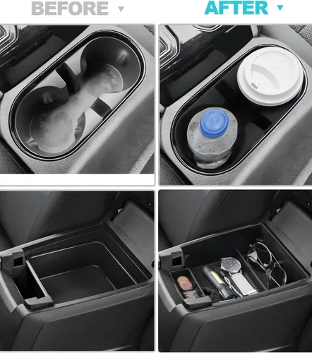Miniatura 2 de CDEFG 2 piezas para 2025 2026 Chevy Colorado GMC Canyon Organizador de bandeja para consola central para 2023-2025 2026 Chevy Colorado GMC Canyon