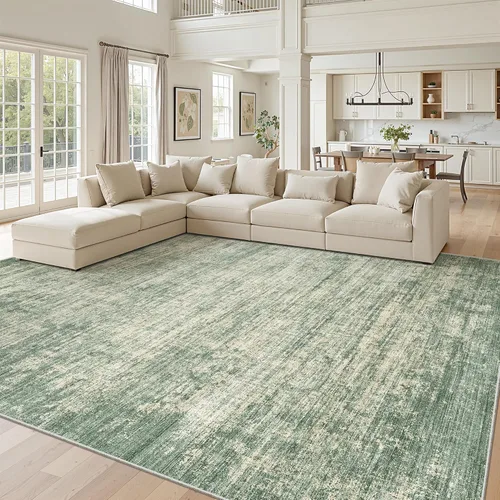 Miniatura 44 de zesthome Alfombras de 5 x 7 pulgadas - Alfombra lavable resistente a las manchas, alfombras modernas abstractas para sala de estar, dormitorio
