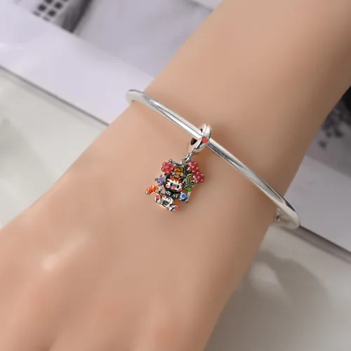 Miniatura 48 de LIGHTDOG Abalorios de plata de ley 925 para pulseras Pandora, collares para mujer, cuentas colgantes, cuentas de joyería, regalos para mujeres