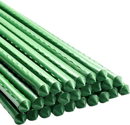 Estacas para Plantas de Jardín de 48 Pulgadas 4 Pies Soporte de Palo de Acero para Plantas, Paquete de 25 Estacas de Tomate para Cultivo de Plantas