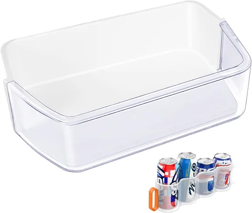 Actualizado DA97-12657A Estante de puerta de refrigerador (izquierda) para Samsung Refrigerador Estante de repuesto para estante de refrigerador