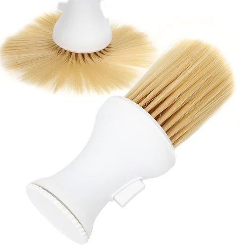 Miniatura 4 de Cepillo de corte de pelo para el cuello, cepillo suave para el cuello de peluquero con almacenamiento de polvo, cepillo de barrido de cabello