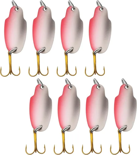 Miniatura 7 de 30 señuelos de pesca coloridos de metal giratorio, cebos de pececillo, cuchara de metal, cebos duros, anzuelos de pesca Crankbait, señuelos