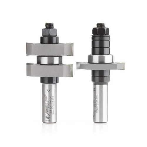 Miniatura 3 de Amana Tool - (55408) Lengua y ranura con punta de carburo de 2 piezas de corte de 3/8 x 1-5/8 de diámetro x 17/32 x 1/2 pulgadas