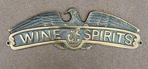 Miniatura 7 de Ebros Gift Náutico Patriótico Marino Calvo Águila Marinero Ancla Vino Y Espíritus Bronce Plateado Aluminio Decoración de Pared Placa Hombre Cueva
