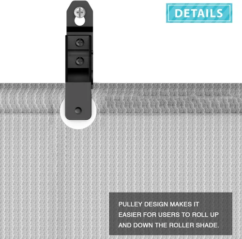 Miniatura 3 de Coarbor - Persianas enrollables para exteriores para el porche, patio, persiana de exterior, persiana enrollable, gris