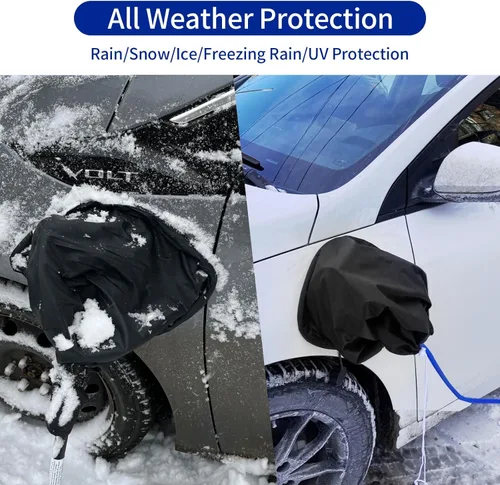 Miniatura 2 de Funda para puerto de cargador EV, cubierta para enchufe de cargador de auto eléctrico, impermeable al aire libre, protección contra nieve, lluvia
