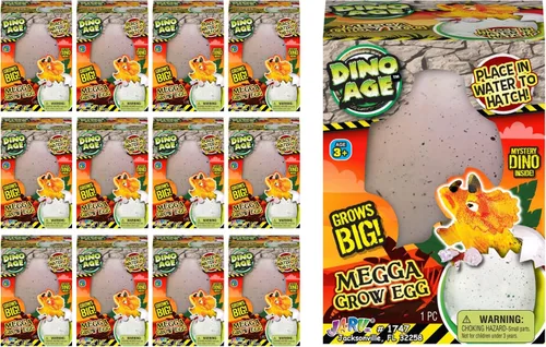 Miniatura 9 de JA-RU Huevos Gigantes de Dinosaurio Crecientes Juguetes (1 Huevos Surtidos) Sorpresa Mágica Eclosión y Crecimiento en Agua Animales para Niños