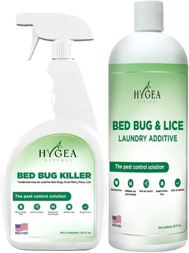 Miniatura 13 de Hygea Natural Aditivo para la ropa para piojos y chinches - Tratamiento líquido respetuoso con el medio ambiente, inodoro y sin manchas, seguro