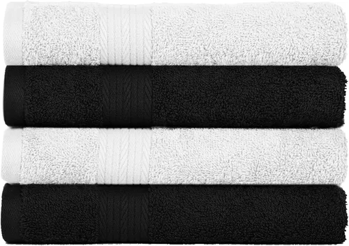 Miniatura 27 de Ample Decor Juego de 12 toallas de baño de 600 GSM, 100% algodón, 4 toallas de baño, 4 toallas de mano, 4 paños de lavado, absorbentes y suaves