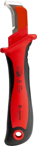 Miniatura 6 de Jonard KN-7 Cuchillo Ergonómico para Empalme de Cables con Mango de Goma Termoplástica, Azul, 6-1/4" de Longitud