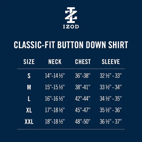 Miniatura 5 de IZOD Camisa a cuadros de manga larga con botones grandes y altos para hombre