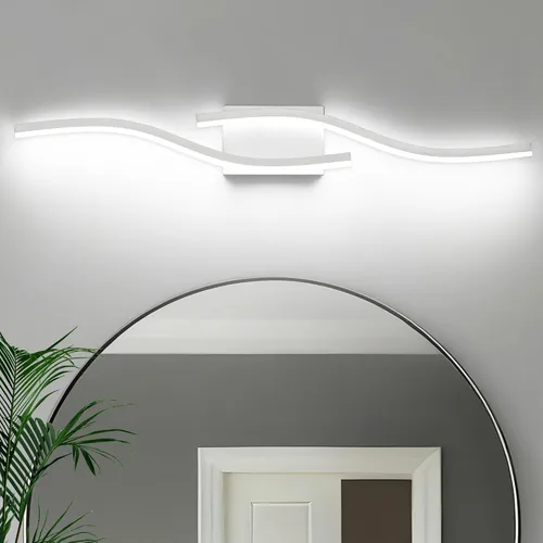 Miniatura 14 de PRESDE Lámpara LED de Tocador de Baño de 24", Moderna Luminaria de Barra de Pared Negra Sobre Espejo Regulable 3CCT
