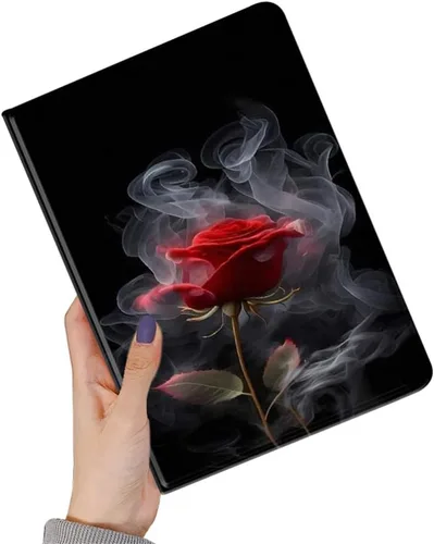 Miniatura 38 de kaidisen Funda de flores compatible con iPad de 9.7 pulgadas, 6ª y 5ª generación, iPad Air/Air 2, diseño de flores, ilustración floral con soporte